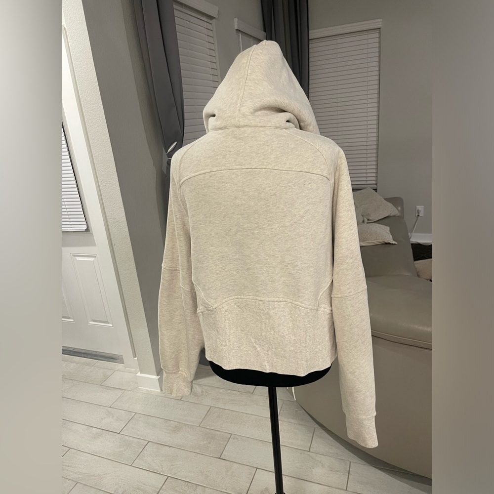 Lululemon Scuba Oversized Full Zip Hoodie Heathered Bone M/L - Picture 2 of 6